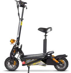 Jual Skuter Listrik MotoTec Ares 48v 1600w Electric Scooter Hitam Murah
