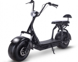 Jual Skuter Listrik MotoTec Knockout 60v 1000w Electric Scooter Hitam Murah