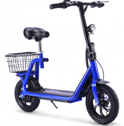 Jual Skuter Listrik MotoTec Metro 36v 500w Lithium Electric Scooter Biru Murah